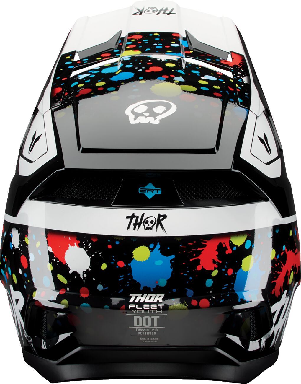 Thor MX Spring 2025 Youth Helmet Fleet Blackout Gloss Black