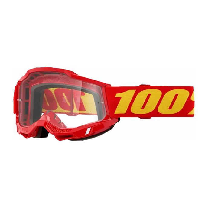 100% MX Goggles Accuri 2 Red Clear