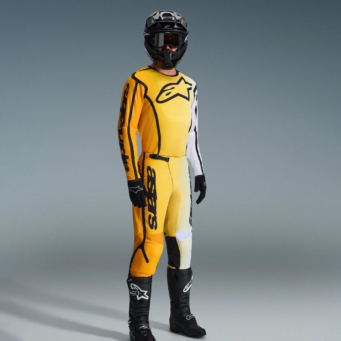 Alpinestars 2026 Fluid Apex Motocross Combo Kit Yellow Black
