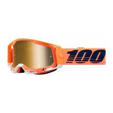 100% MX Goggles Racecraft 2 Coral True Gold Mirror