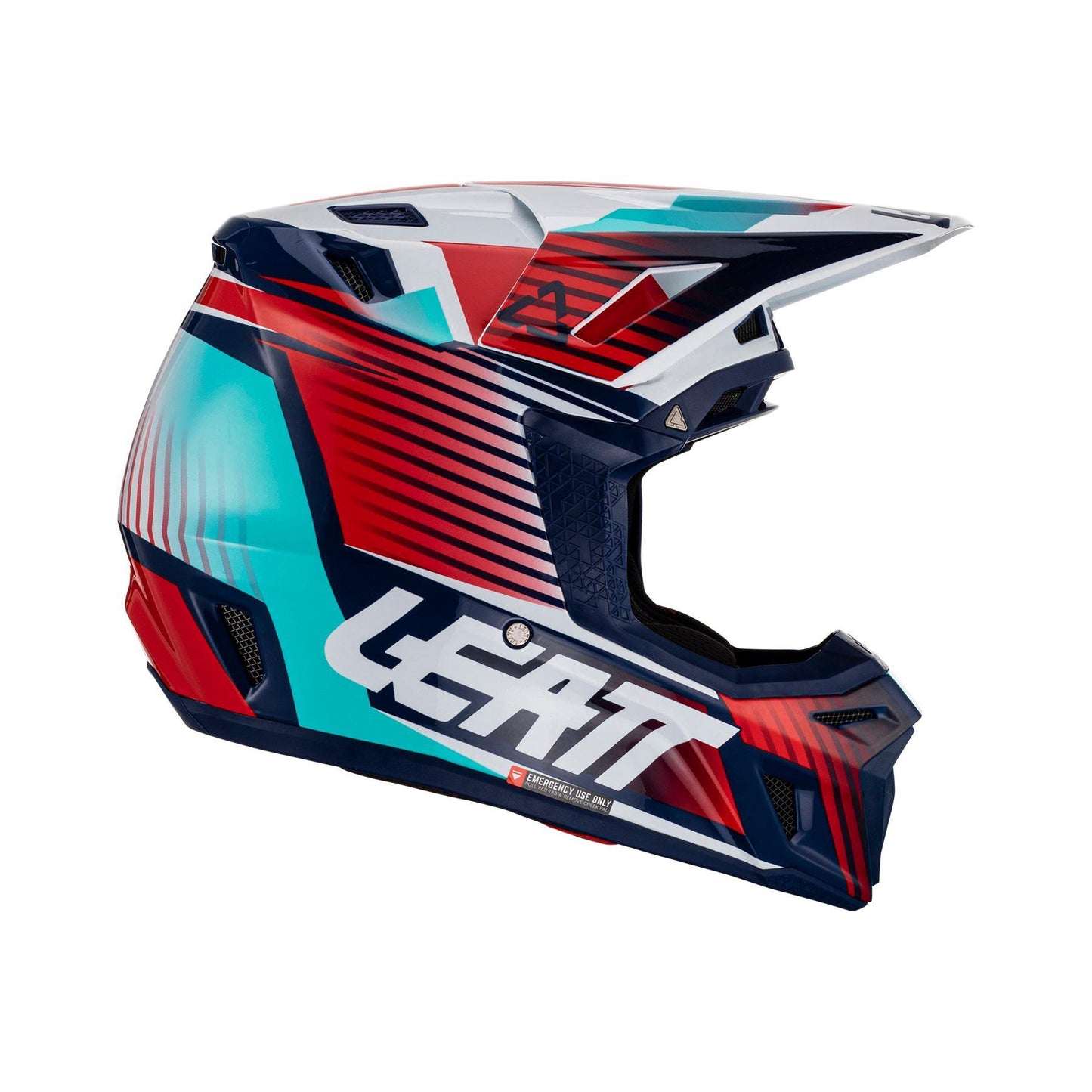 Leatt 2024 Helmet Moto 8.5 V23 Royal with 5.5 Goggles Bag
