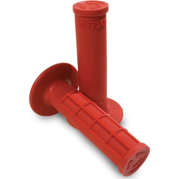 ODI Ruffian Half-Waffle Grips Red For Motocross Enduro Motorcycles