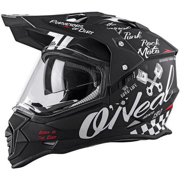 O'Neal 2024 Motocross Helmet SIERRA Torment Black White