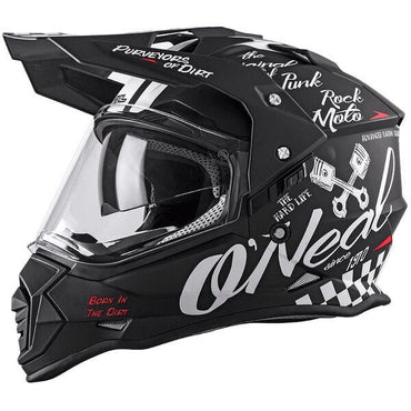 O'Neal 2025 Motocross Helmet SIERRA Torment Black White
