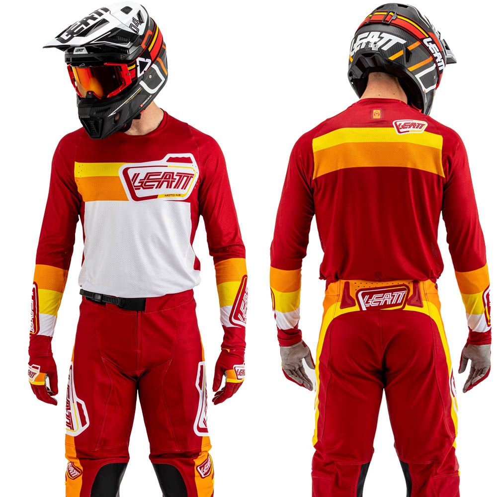 Leatt 2025 4.5 Lite Motocross Jersey Pitboard Ruby
