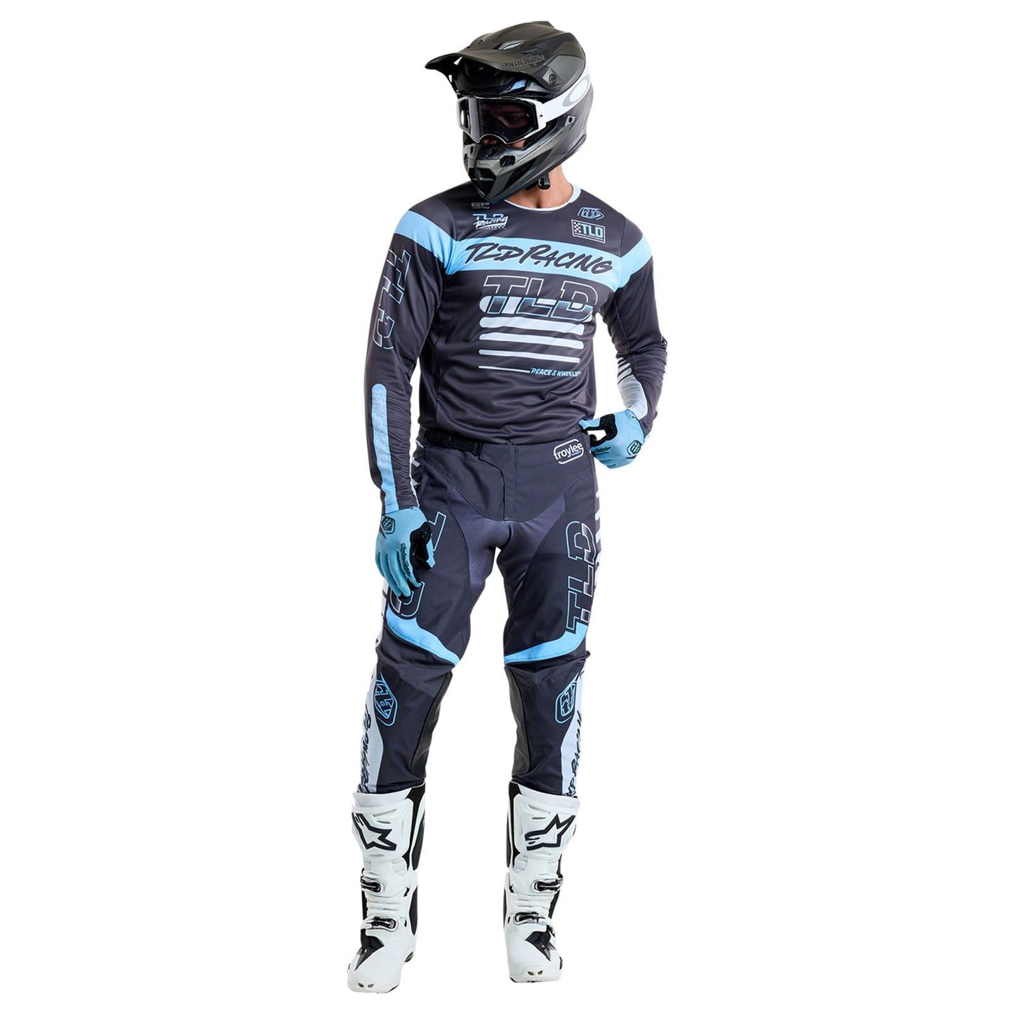 Troy Lee Designs Spring 2025 MX Combo Kit GP PRO Fifty-50 Charcoal Smoke