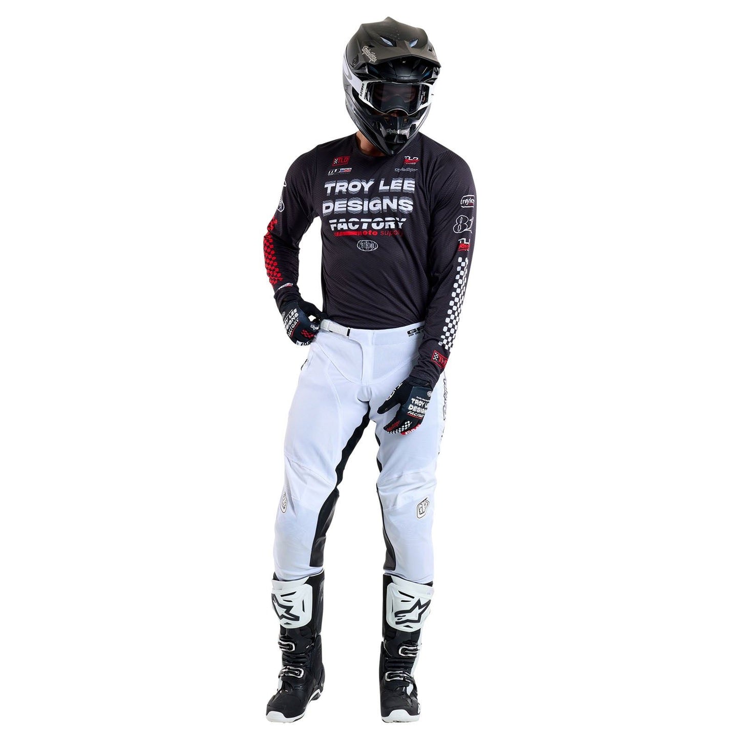 Troy Lee Designs Spring 2025 MX Combo Kit GP PRO AIR Factory Black White