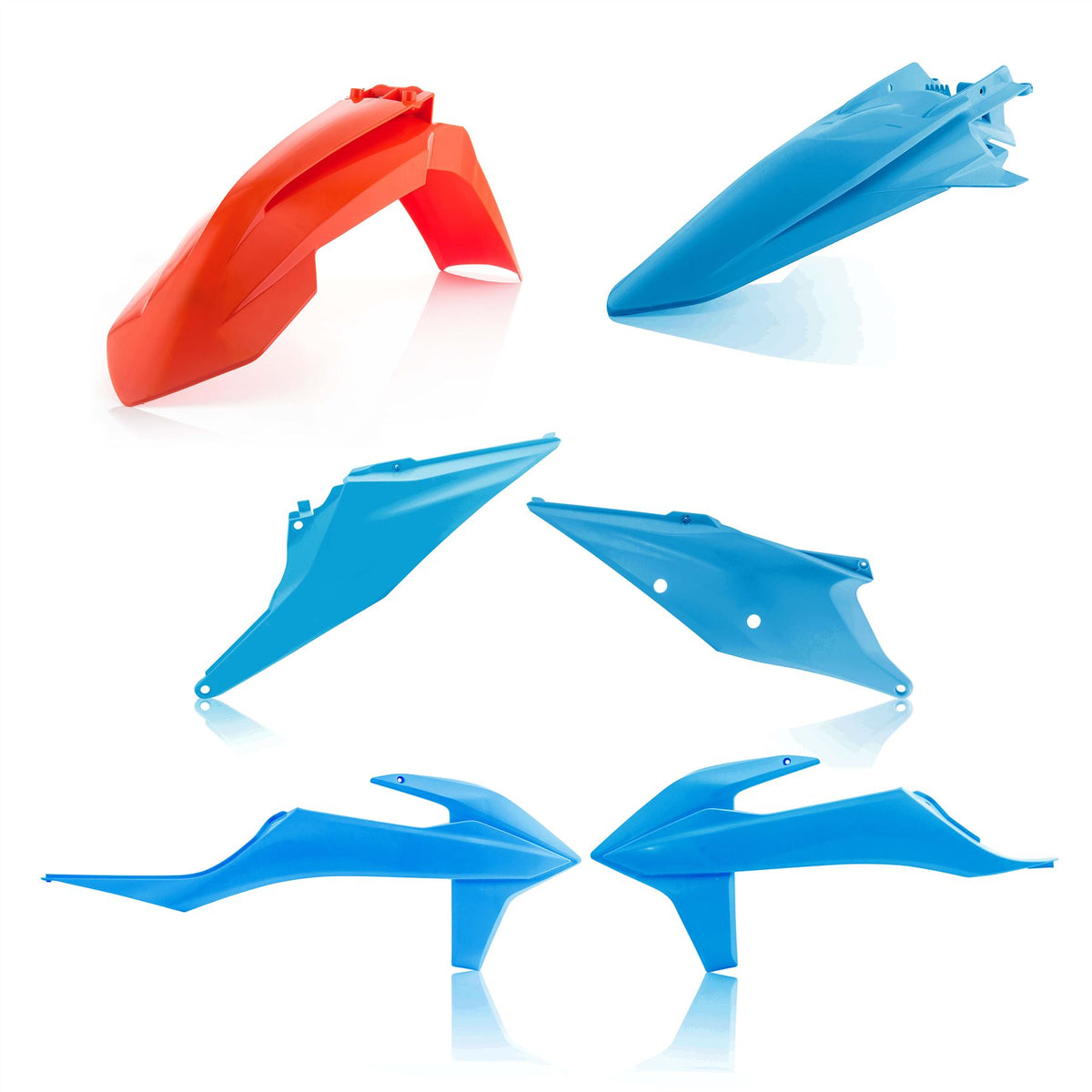 Acerbis Plastic Kit Orange Blue For KTM XC 300 2019