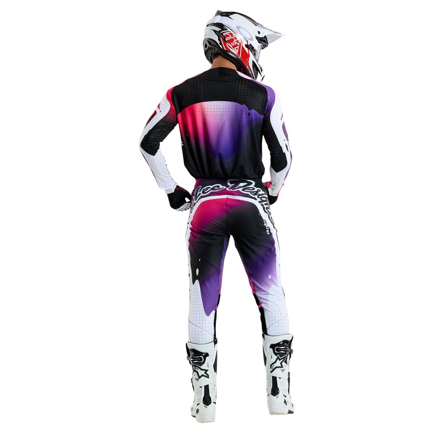 Troy Lee Designs Spring 2025 MX Combo Kit SE ULTRA Drip Black Purple