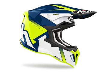 Airoh Helmet 2024 Strycker Blazer Yellow Gloss Composite Carbon