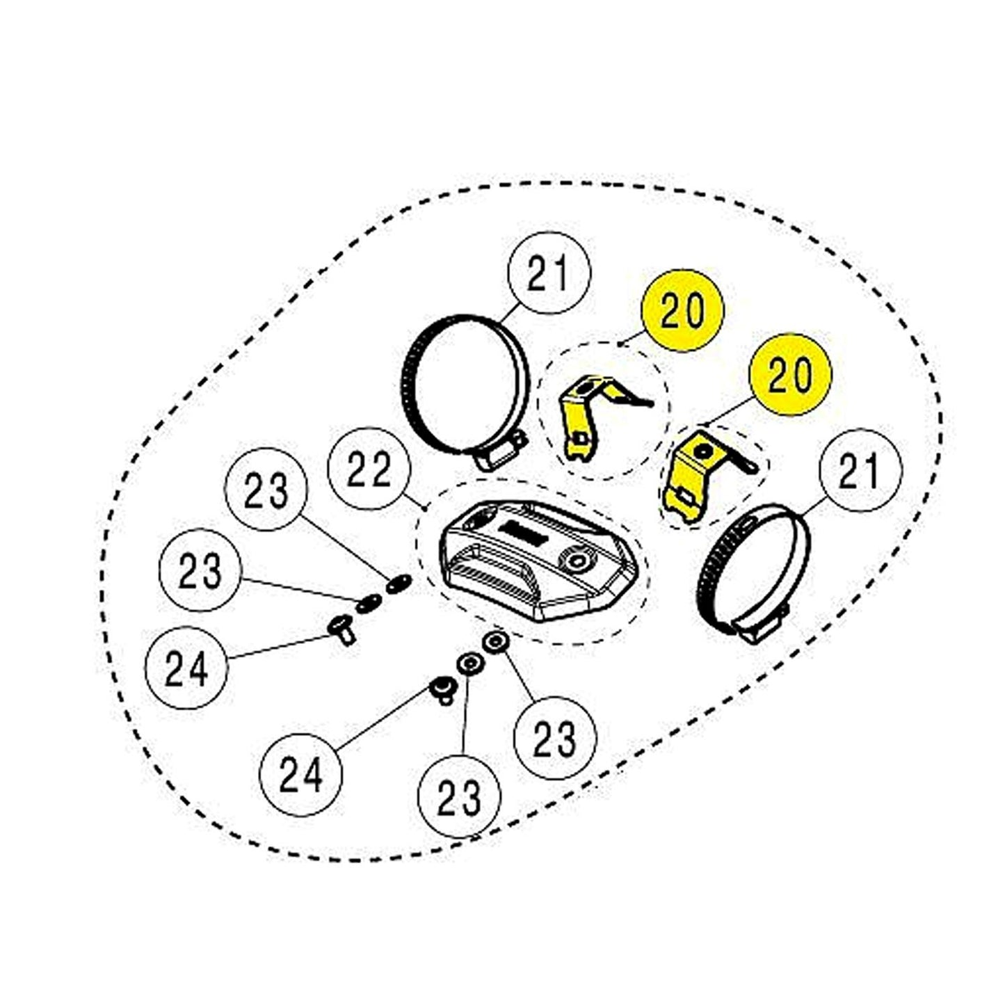 Akrapovic Stainless Steel Silencer Bracket