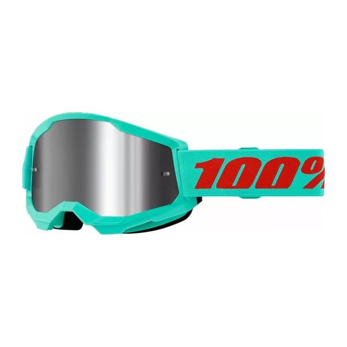 100% MX Goggles Strata 2 Maupiti Silver Mirror