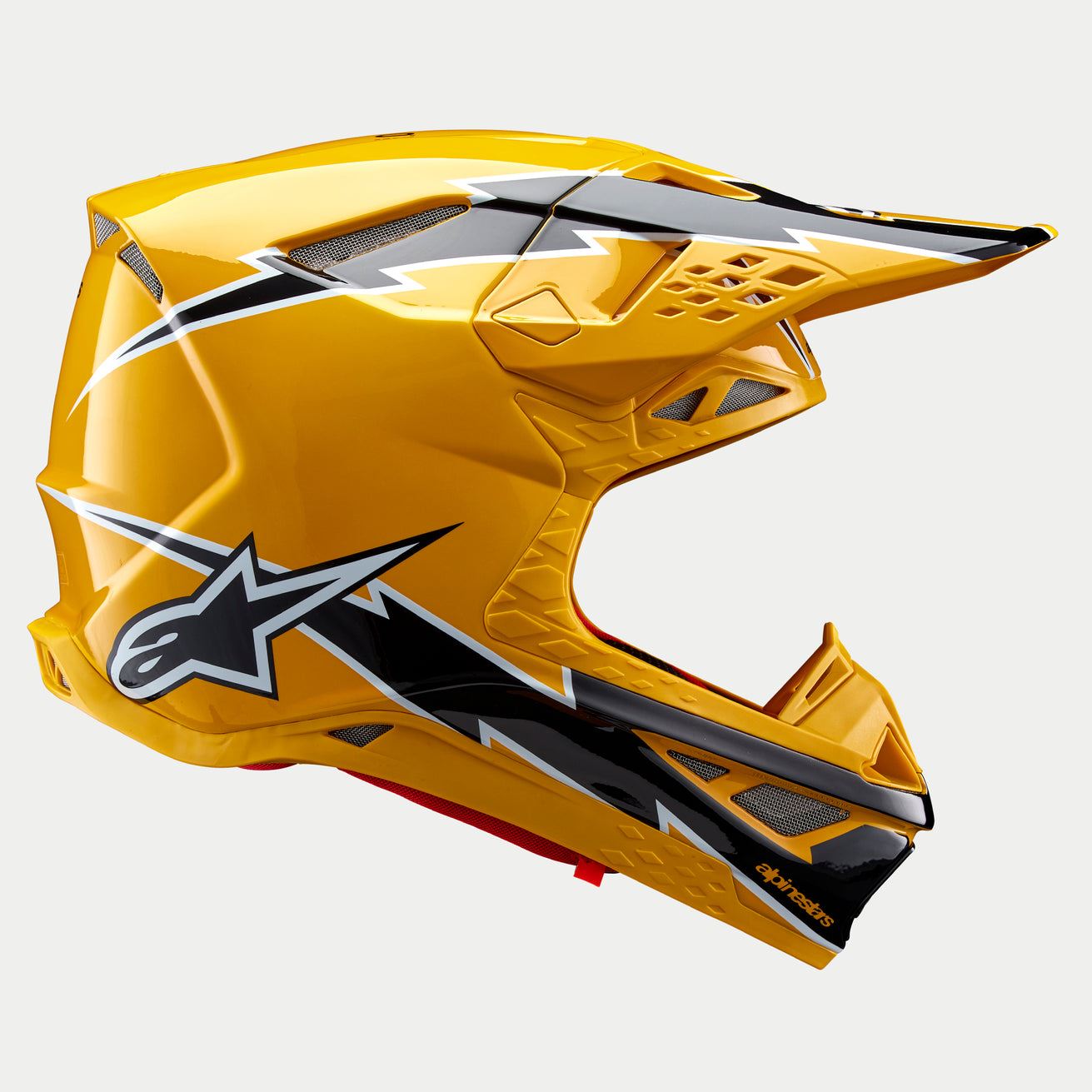 Alpinestars 2024 Supertech SM10 Ampress Black Yellow Motocross Helmet