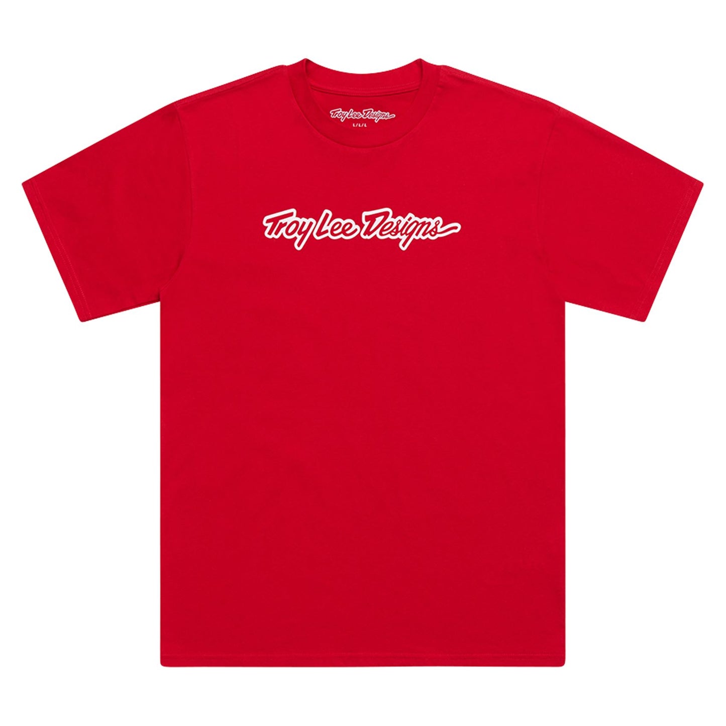 Troy Lee Designs Spring 2025 MX Signature Casual T-Shirt Team Red