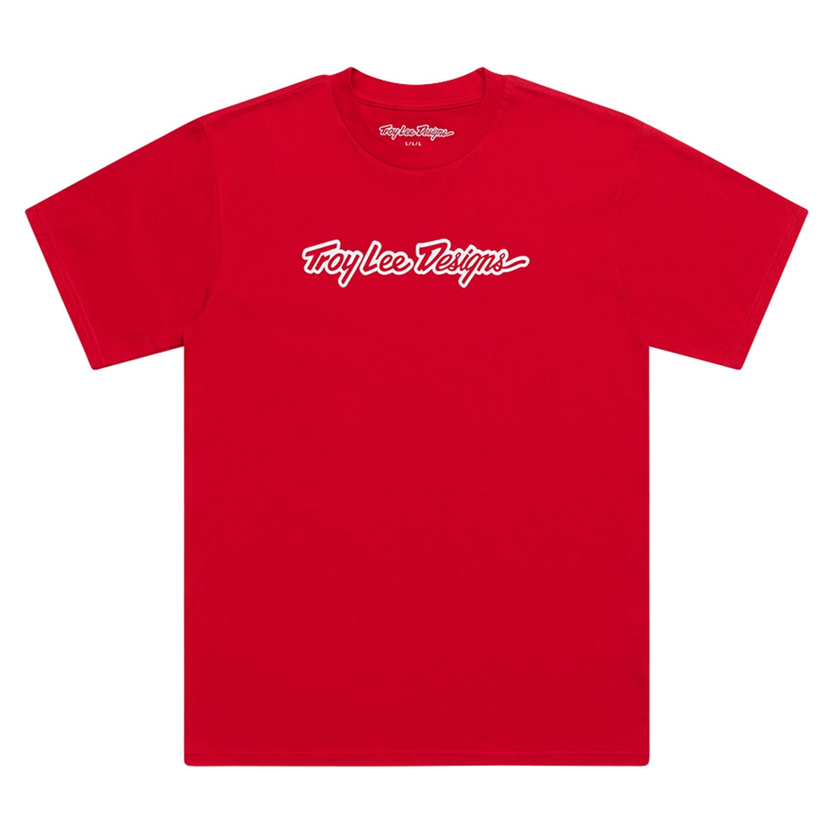 Troy Lee Designs Spring 2025 MX Signature Casual T-Shirt Team Red