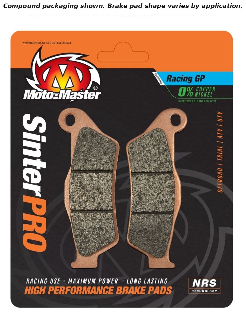 Moto-Master Front Right Pro Racing GP Sintered Brake Pads For Bombardier/Can Am Defender HD8 800 2017-2020