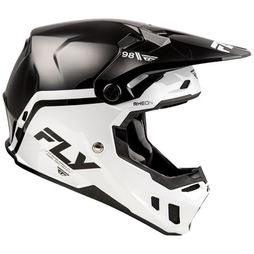 Fly Racing 2025 Formula CC Objective Motocross Helmet Black White