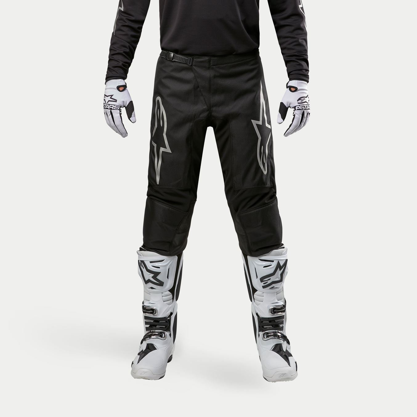 Alpinestars 2024 Fluid Graphite Motocross Combo Kit Pants & Jersey Black