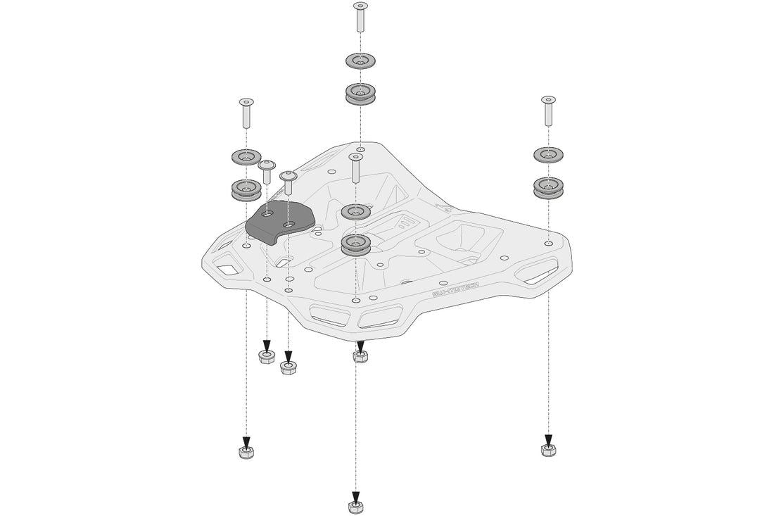 SW-Motech Adapter kit for Adventure-RACK For Trax ADV/ION/EVO GPT.00.152.35100/B