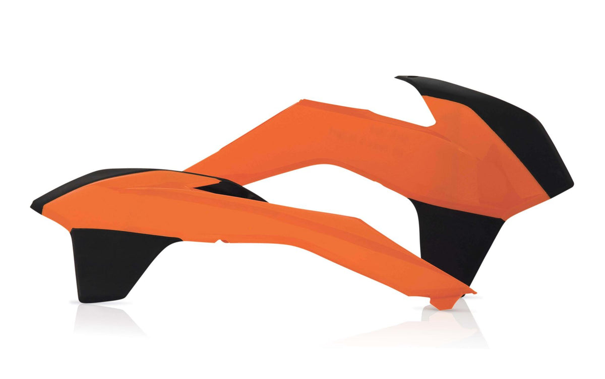 Acerbis Radiator Rad Scoops Orange Black For KTM EXC 200 2014-2016