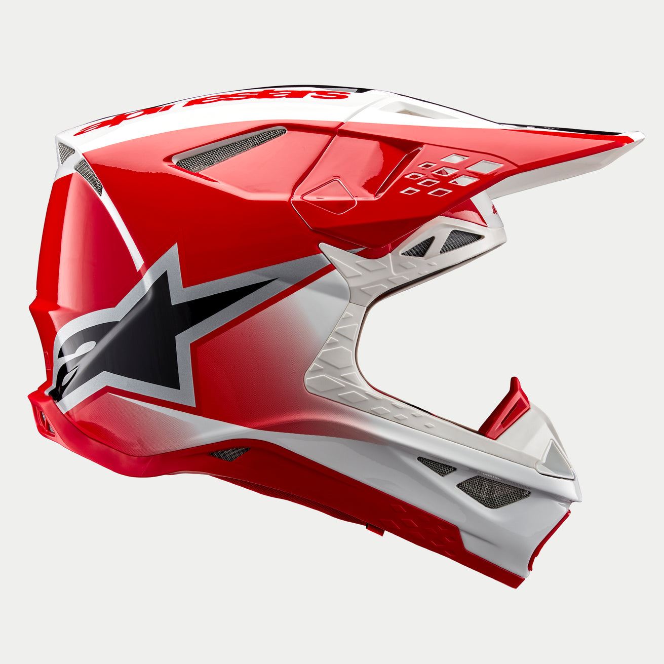 Alpinestars 2024 Supertech SM10 Unite Red White Motocross Helmet