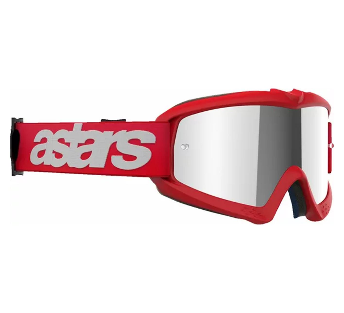 Alpinestars 2025 Goggles Youth Vision Blaze Red Mirror Silver