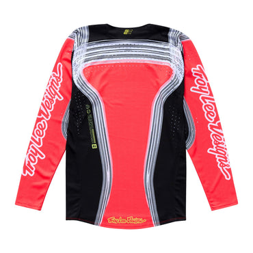 Troy Lee 2026 Motocross Jersey SE PRO Stripes Youth Infra Red Black