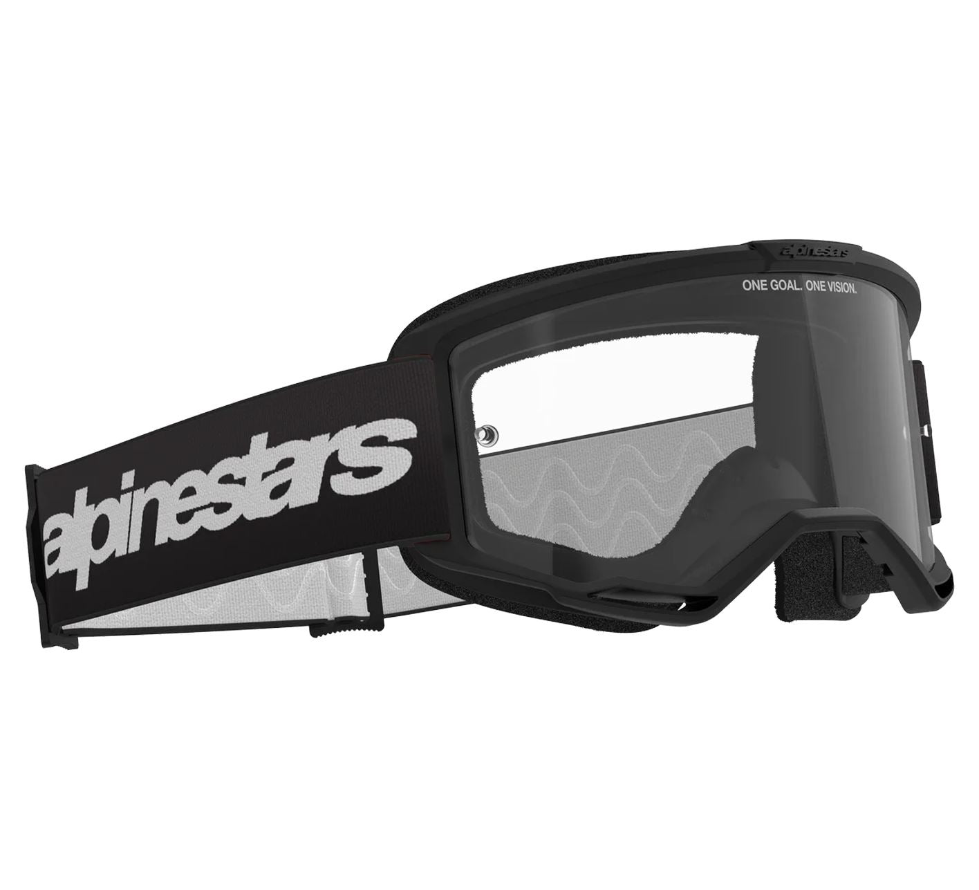 Alpinestars 2025 Goggles Vision 3 Wordmark Black Clear