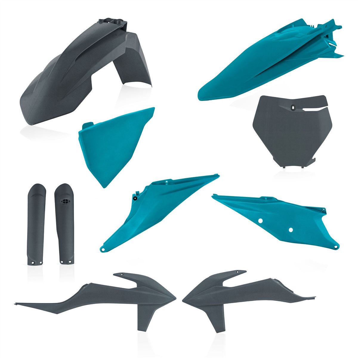 Acerbis Full Plastic Kit Grey Green For KTM SX 250 2019-2022
