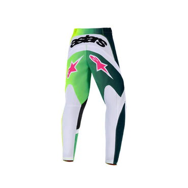 Alpinestars 2026 Youth Fluid Portl Motocross Pants Green White Black