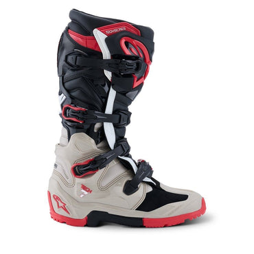 Alpinestars 2026 Tech 7 Enduro Boots Black Light Grey Bright Red