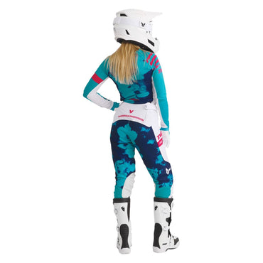 Thor 2026 Womens Launchmode Bleach White Aqua MX Combo Kit