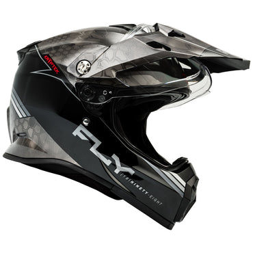 Fly Racing 2025 Trekker Kryptek Conceal Motocross Helmet Black Grey White