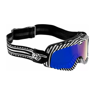 100% MX Goggles Barstow Death Spray Blue Mirror