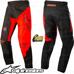 Alpinestars Racer Supermatic Black Bright Red Pants Trousers