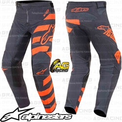 Alpinestars Racer Braap Anthracite Orange Fluo Youth Children's Pants Trousers