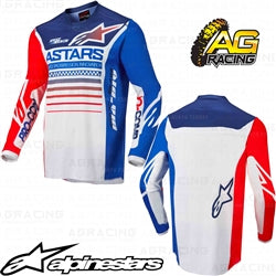 Alpinestars Racer Compass Off White Red Fluo Blue Jersey