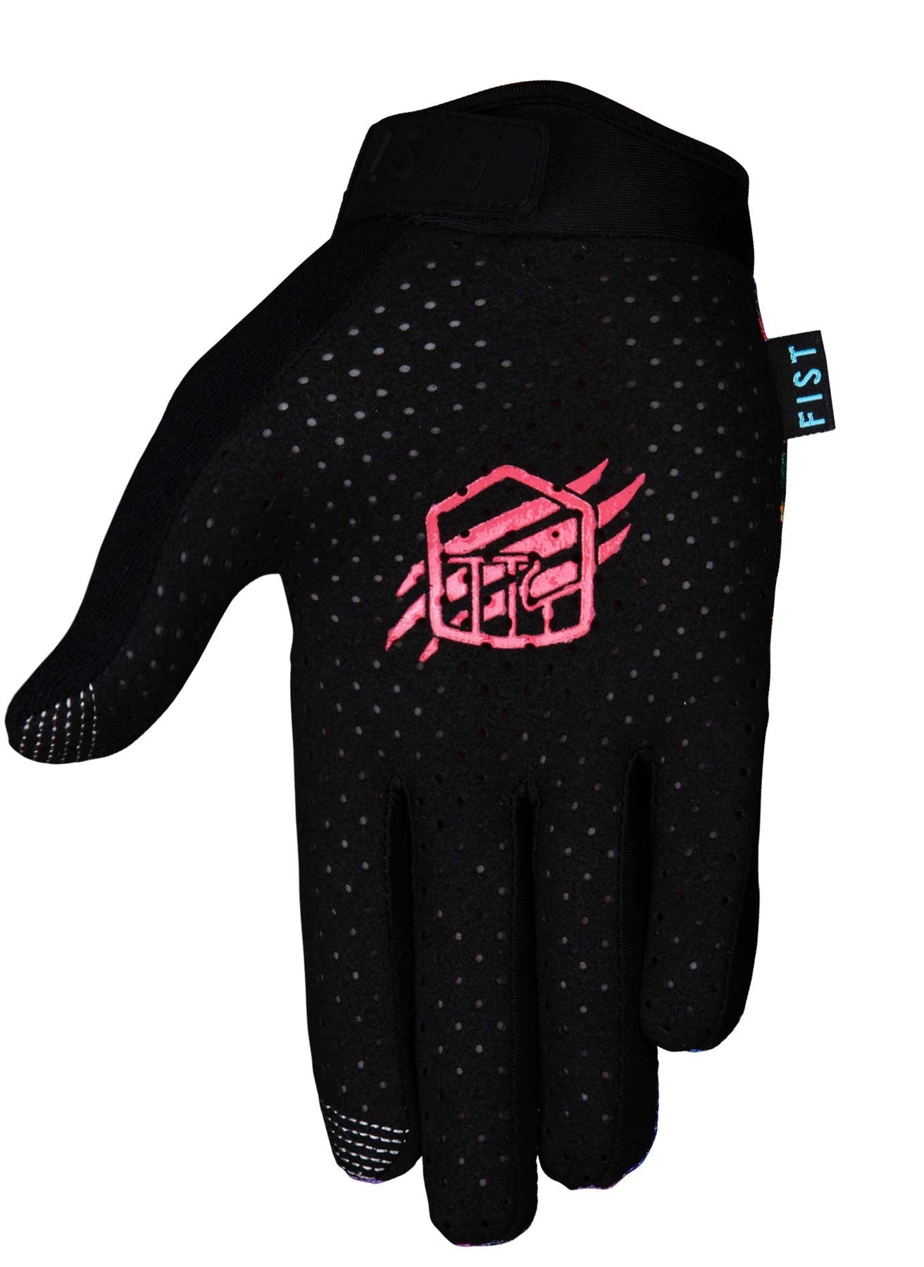 Fist Breezer Tie Dye Black Youth Gloves Motocross MTB Quad