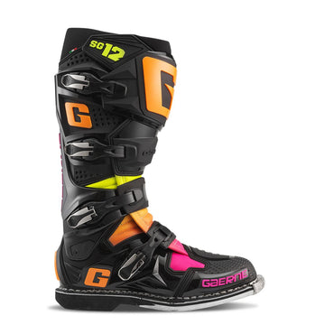 Gaerne 2025 MX Boots SG12 Black Orange Pink