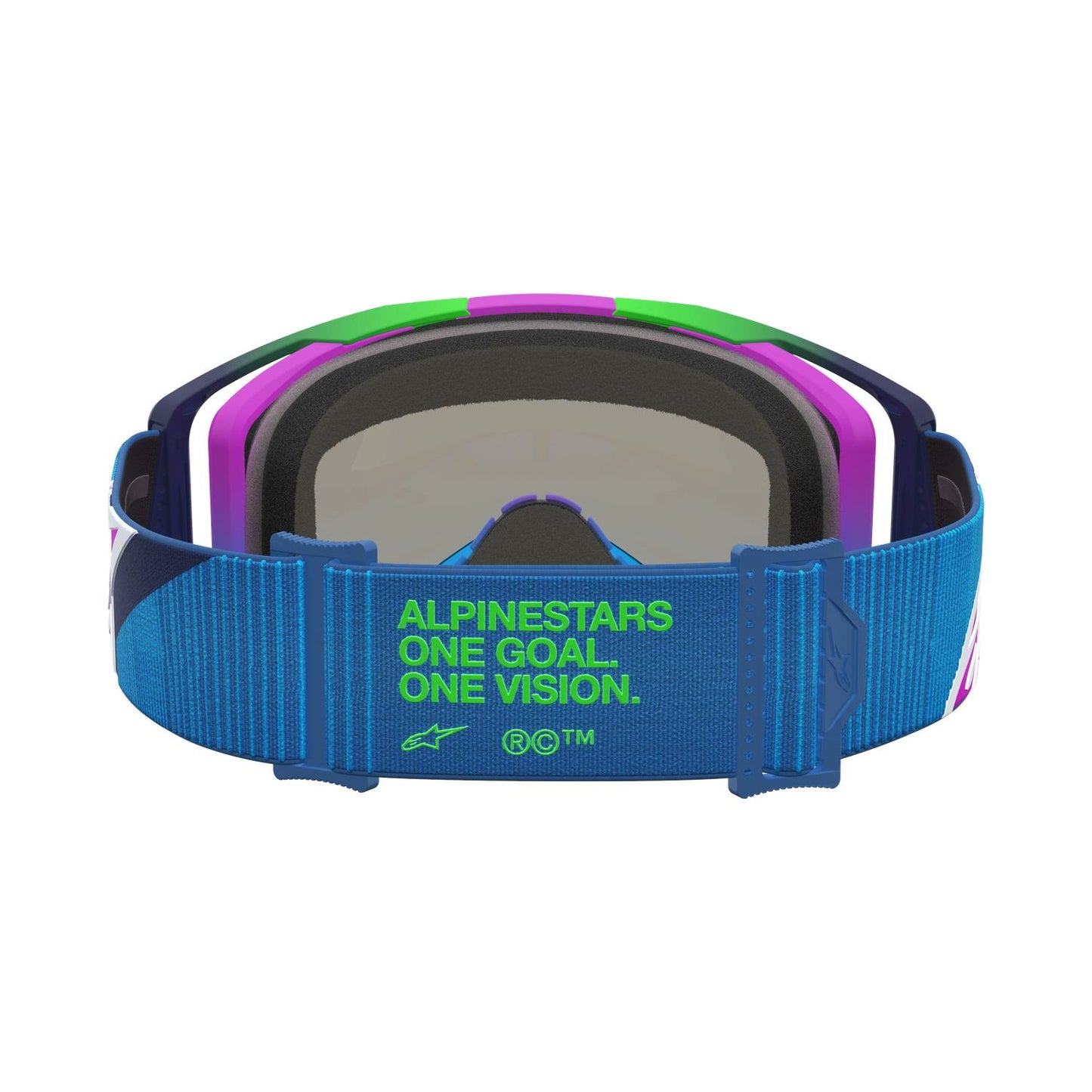 Alpinestars 2027 Vision 8 Maven MX Goggles Blithe Blue Purple Mirror Pink