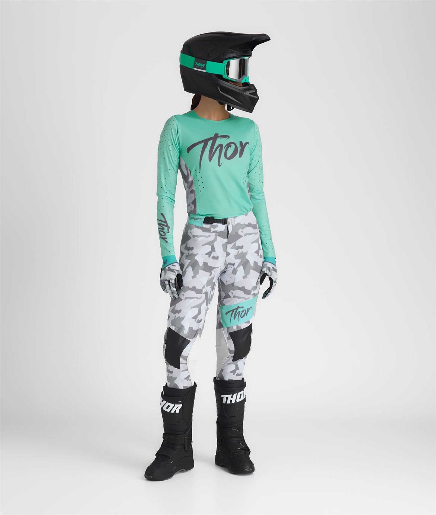Thor 2026 Motocross Combo Kit Womens Sportmode Shadow Teal