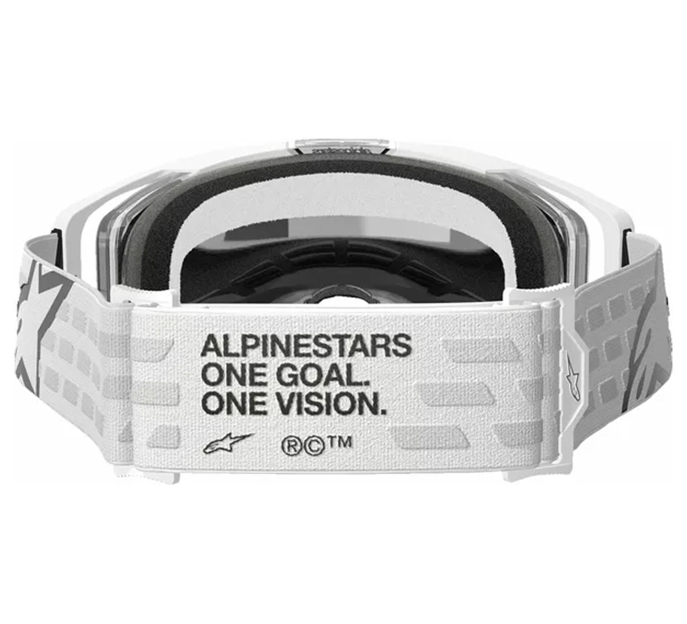 Alpinestars 2025 Goggles Vision 8 Corp White Mirror Silver