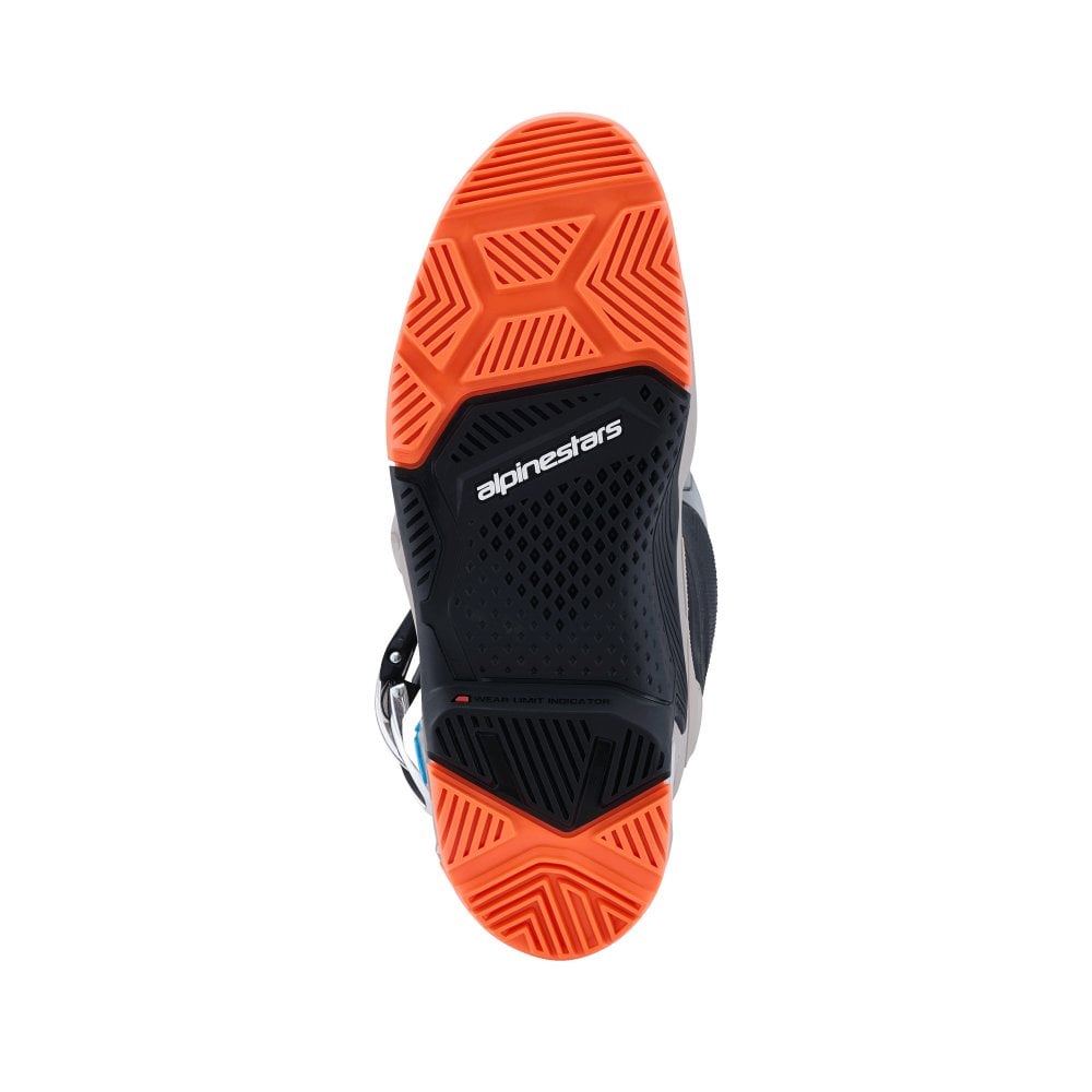 Alpinestars 2026 Tech 7 Enduro Boots Black Warm Grey Orange Flo
