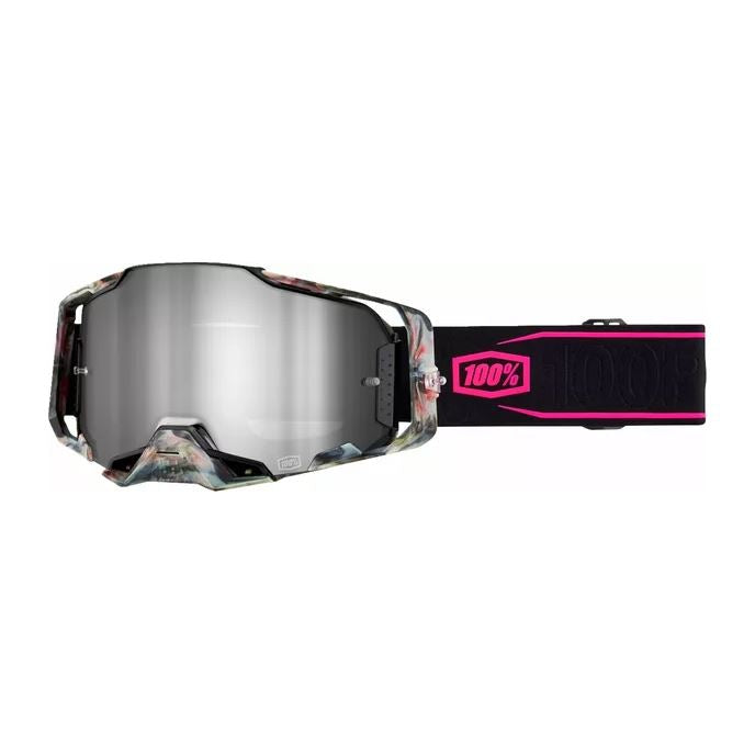100% MX Goggles Armega Sarcelle Silver Mirror