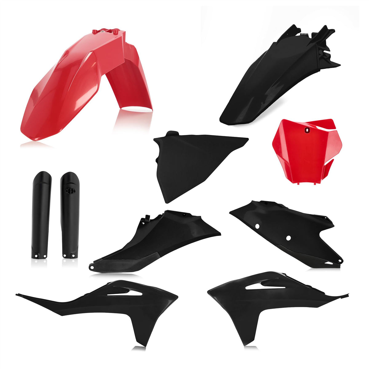 Acerbis Full Plastic Kit Red Black 0024631.349
