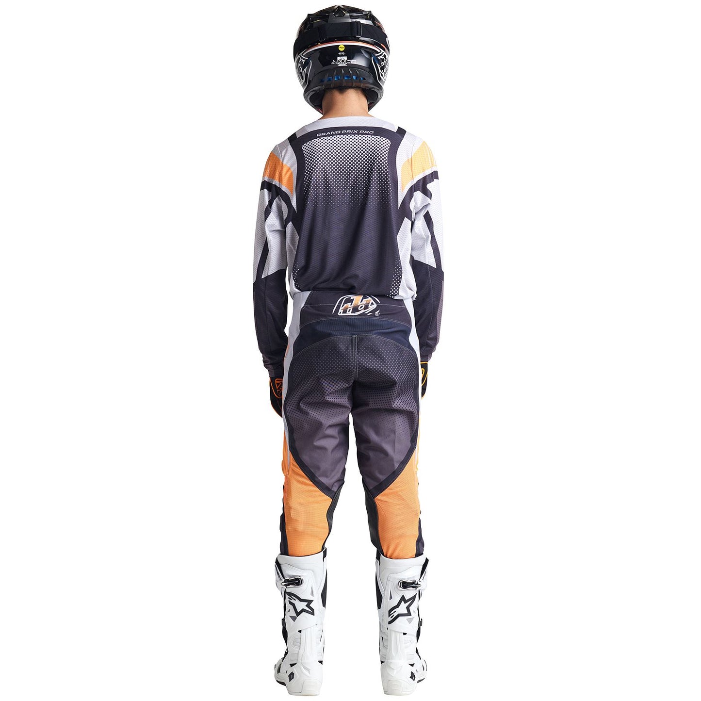 Troy Lee Designs 2025 Motocross Combo Kit GP Pro Air Bands Grey Neo Orange