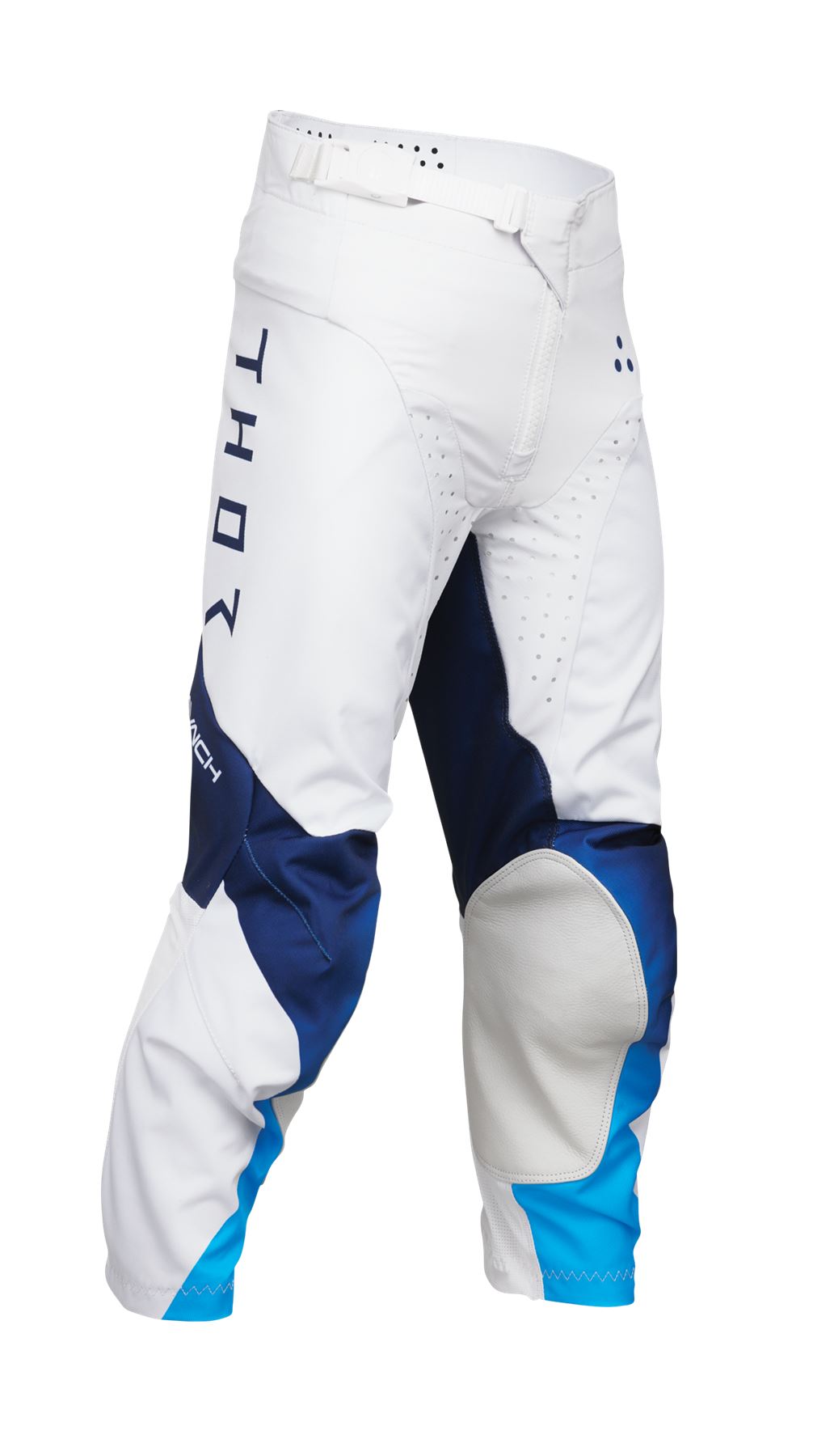 Thor 2025 Motocross Race Pants Youth Launchmode Storm White