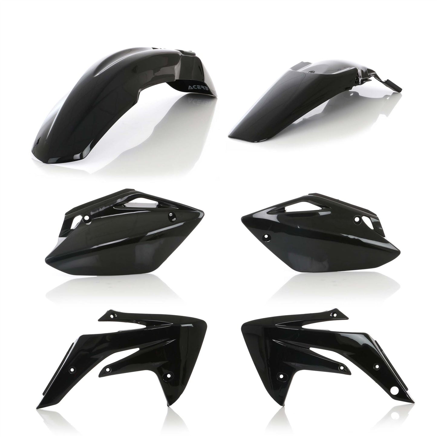 Acerbis Plastic Kit Black For HONDA CRF 150 R 2007-2024