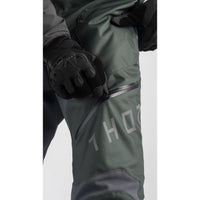 Thor 2024 Terrain Over The Boot Army Green Charcoal Enduro Pants