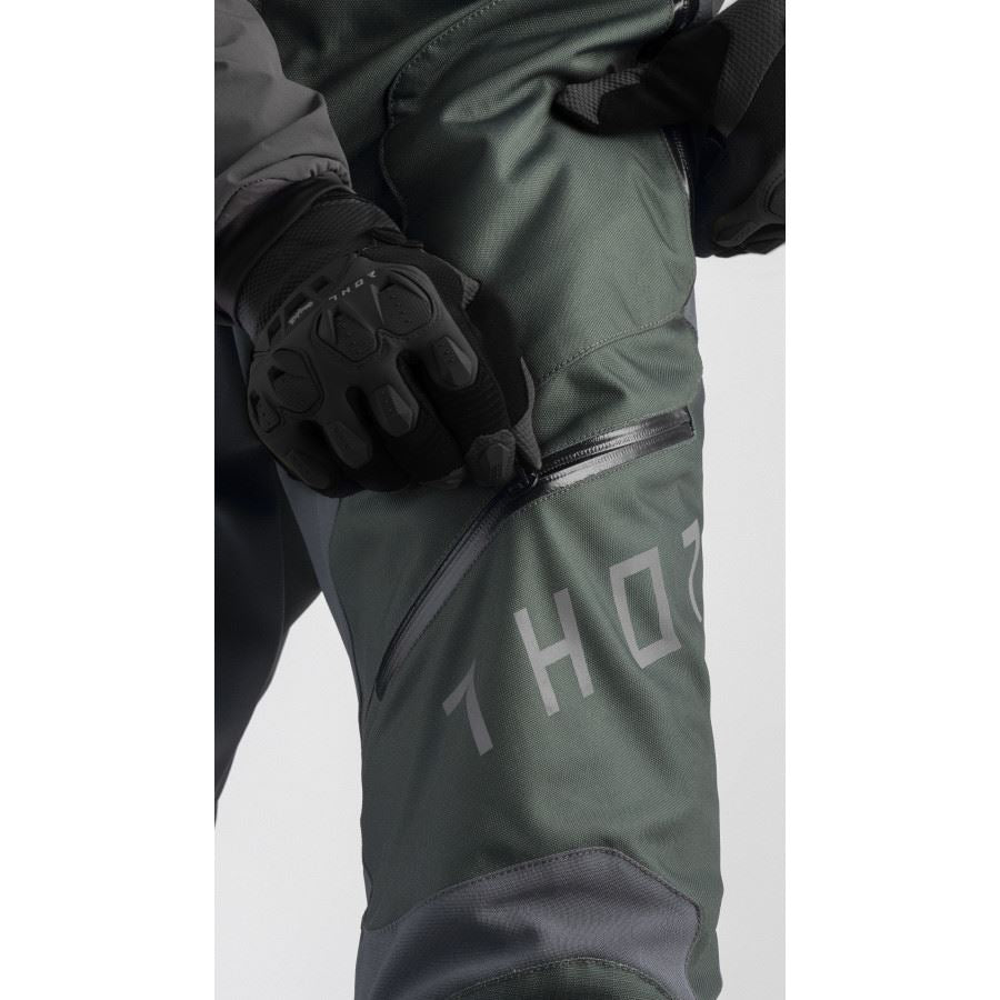 Thor 2026 Terrain Over The Boot Army Green Charcoal Enduro Pants